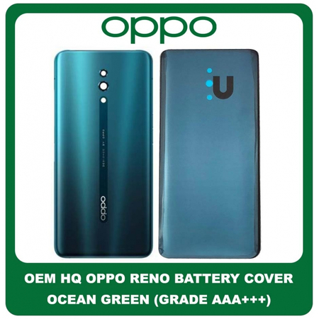 OEM HQ Oppo Reno (PCAM00, PCAT00, CPH1917) Rear Back Battery Cover Πίσω Κάλυμμα Καπάκι Μπαταρίας Ocean Green Πράσινο (Premium A+)