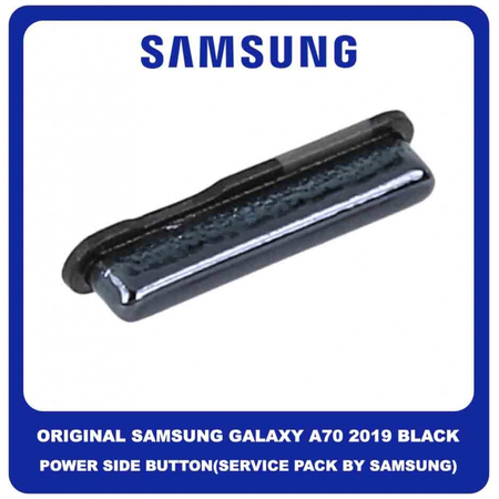 Original Γνήσιο Samsung Galaxy A70 2019 A705F (SM-A705F SM-A705FN SM-A705FN/DS) Power On / Off Button External Side Key Πλαινό Πλήκτρο Κουμπί Έναρξης Εκκίνησης Black Μαύρο GH98-44195A (Service Pack By Samsung)