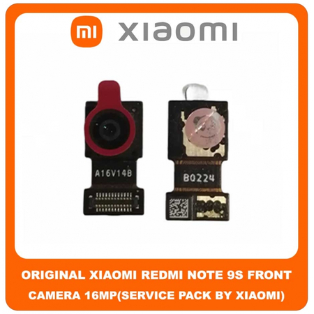 Original Γνήσιο Xiaomi Redmi Note 9S , Note9S (M2003J6A1G) Front Selfie Camera Module Flex 16 MP f/2.5 Wide 1/3.06" 1.0µm Μπροστά Κάμερα (Service Pack By Xiaomi)