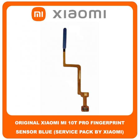Original Γνήσιο Xiaomi Mi 10T 5G (M2007J3SY) , Mi10T Pro (M2007J3SG, M2007J3SP, M2007J3SI) Fingerprint Flex Sensor Καλωδιοταινία Αισθητήρας Δακτυλικού Αποτυπώματος Blue Μπλε (Service Pack By Xiaomi)