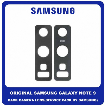 Original Γνήσιο Samsung Galaxy Note 9 Note9 N960 (SM-N960F/DS) Rear Back Camera Lens Πίσω Τζαμάκι Κάμερας Black Μαύρο GH64-06883A (Service Pack By Samsung)