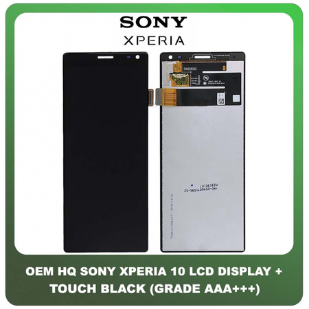 OEM HQ Sony Xperia 10 , Xperia10 , Xperia XA3 (I3113, I4113, I4193, I3123) IPS LCD Display Screen Assembly Οθόνη + Touch Screen Digitizer Μηχανισμός Αφής Black Μαύρο (Grade AAA+++)