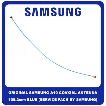 Γνήσια Original Samsung Galaxy A10 A105 (SM-A105F/DS, SM-A105FN/DS, SM-A105G/DS, SM-A105M/DS) CBF Coaxial Antenna Cable 108.2mm Καλώδιο Κεραίας Ομοαξονικό Blue Μπλε GH39-01990A (Service Pack By Samsung)