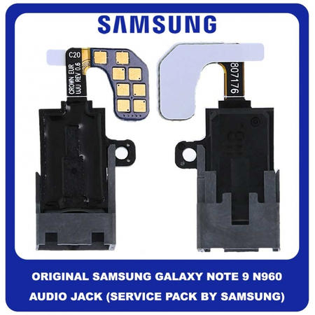 Γνήσιο Original Samsung Galaxy Note9 Note 9 N960 (N960F, N960F/DS) Audio Jack Flex Κονέκτορας Θύρα Ακουστικών GH59-14921A (Service Pack By Samsung)