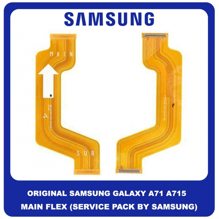Γνήσιο Original Samsung Galaxy A71 A715 (A715F, A715F/DS, A715F/DSN, A715F/DSM, A715W, A715X) Main Flex Cable Motherboard Connector Κεντρική Καλωδιοταινία GH82-25736A GH59-15179A (Service Pack By Samsung)