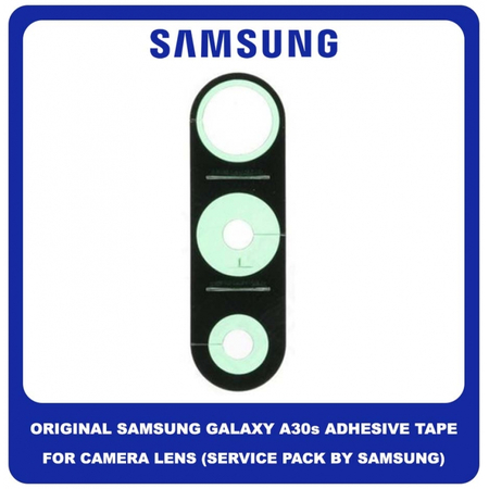Original Γνήσιο Samsung Galaxy A30s A307 (SM-A307F, SM-A307FN, SM-A307G, SM-A307GN, SM-A307GT, SM-A307F/DS, SM-A307FN/DS, SM-A307G/DS, SM-A307GN/DS, SM-A307GT/DS) Adhesive Tape For Camera Lens Κόλλα Διπλής Όψης Για Πίσω Τζαμάκι Κάμερας GH02-19350A (Service Pack By Samsung)
