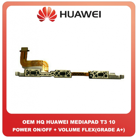 OEM HQ Huawei MediaPad T3 10 10'' (AGS-W09, AGS-L09, AGS-L03) Power ON / OFF Volume Flex Cable Button Καλωδιοταινία Κουμπιών Έντασης Εκκίνησης (Grade AAA+++)