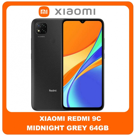 Xiaomi Redmi 9C , Redmi9C (M2006C3MG, M2006C3MT) Brand New Smartphone Mobile Phone 64GB Κινητό Midnight Gray Γκρι