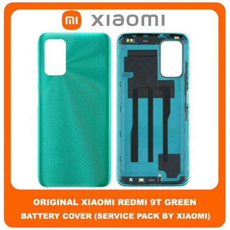 Original Γνήσιο Xiaomi Redmi 9T , Redmi9T (J19S, M2010J19SG, M2010J19SY) Rear Back Battery Cover Πίσω Κάλυμμα Καπάκι Μπαταρίας Green Πράσινο (Service Pack By Xiaomi)