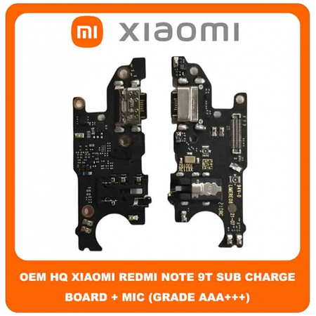 OEM HQ Xiaomi Redmi Note 9T , Note9T (M2007J22G, J22) Καλωδιοταινία Φόρτισης SUB Charging Board (Charge Connector Dock Flex) + Mic Μικρόφωνο (Grade AAA+++)