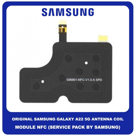 Original Γνήσιο Samsung Galaxy A22 5G A226 (SM-A226B, SM-A226B/DS, SM-A226B/DSN) Antenna Coil NFC Module Flex Καλώδιο Κεραίας NFC GH81-20713A (Service Pack By Samsung)