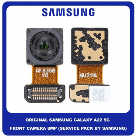 Original Γνήσιο Samsung Galaxy A22 5G A226 (SM-A226B, SM-A226B/DS, SM-A226B/DSN) Front Selfie Camera Module Flex 8 MP f/2.0 Wide Μπροστινή Μπροστά Κάμερα GH81-20722A (Service Pack By Samsung)