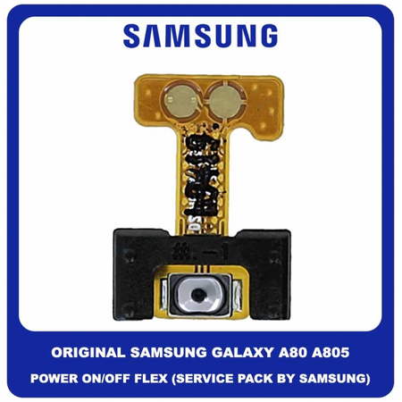 Γνήσιο Original Samsung Galaxy A80 A805 (SM-A805F, SM-A8050, SM-A805X, SM-A805N) Power ON / OFF Flex Cable Button Καλωδιοταινία Κουμπιών Έναρξης Εκκίνησης Τερματισμού GH96-12526A (Service Pack By Samsung)