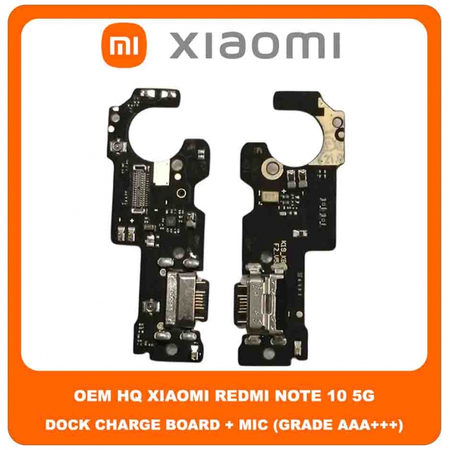 OEM HQ Xiaomi Redmi Note 10 5G , Redmi Note10 5G (M2103K19G) Καλωδιοταινία Φόρτισης SUB Charging Board (Charge Connector Dock Flex) + Mic Μικρόφωνο (Grade AAA+++)