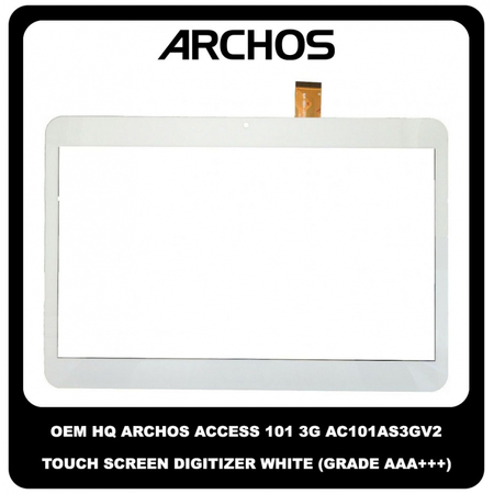 OEM HQ Archos Access 10.1 3G AC101AS3GV2 Touch Screen Digitizer Μηχανισμός Αφής White Άσπρο (Grade AAA+++)