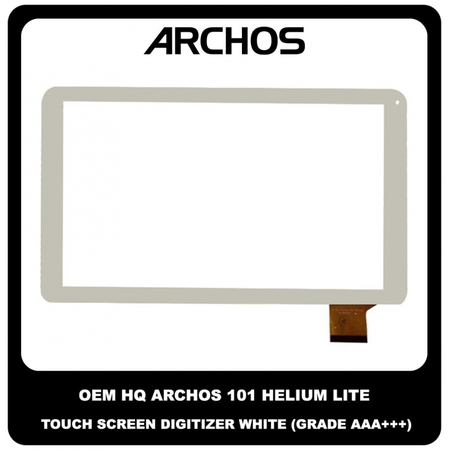OEM HQ Archos 101 Helium Lite AC101HEL Touch Screen Digitizer Μηχανισμός Αφής White Άσπρο (Grade AAA+++)