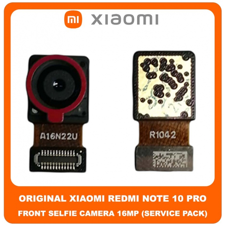 Original Γνήσιο Xiaomi Redmi Note 10 Pro , Note10 Pro (M2101K6G, M2101K6R) Front Selfie Camera Module Flex Μπροστά Κάμερα 16 MP f/2.5 Wide (Service Pack By Xiaomi)