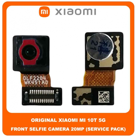 Original Γνήσιο Xiaomi Mi 10T 5G, Mi10T 5G (M2007J3SY) Front Selfie Camera Module Flex Μπροστά Κάμερα 20 MP f/2.2 27mm Wide (Service Pack By Xiaomi)