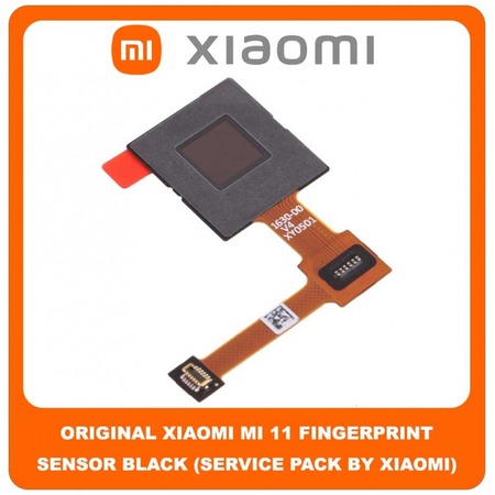 Γνήσιο Original Xiaomi Mi 11 , Mi11 (M2011K2C, M2011K2G) Fingerprint Flex Sensor Καλωδιοταινία Αισθητήρας Δακτυλικού Αποτυπώματος Black Μαύρο (Service Pack By Xiaomi)