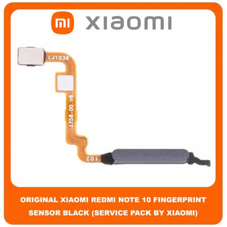 Original Γνήσιο Xiaomi Redmi Note 10 , Redmi Note10 (M2101K7AI, M2101K7AG) Fingerprint Flex Sensor Καλωδιοταινία Αισθητήρας Δακτυλικού Αποτυπώματος Black Μαύρο (Service Pack By Xiaomi)