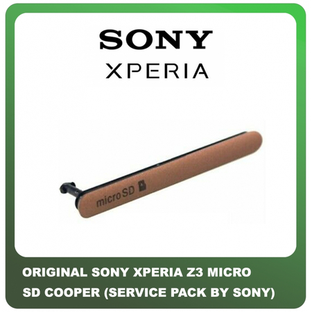 Γνήσια Original Sony Xperia Z3 (H9436, H8416, H9493) Micro Sd Cover Κάλυμμα Υποδοχής Κάρτας Micro Sd 1282-3015 Copper (Service Pack By Sony)