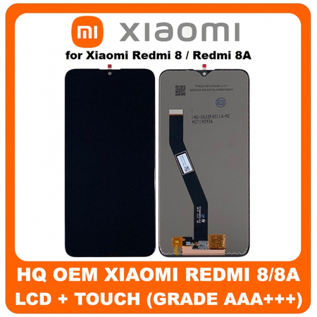 HQ OEM Xiaomi Redmi 8, Redmi8, (M1908C3IC, MZB8255IN, M1908C3IG, M1908C3IH) Redmi 8A, Redmi8A (MZB8458IN, M1908C3KG, M1908C3KH) Lcd Screen Display Οθόνη + Touch Screen Digitizer Μηχανισμός Αφής Black Μαύρο (Grade AAA+++)