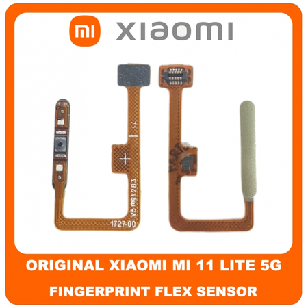 Γνήσιο Original Xiaomi Mi 11 Lite 5G (M2101K9G, M2101K9C, M2101K9R) Fingerprint Flex Sensor Αισθητήρας Δακτυλικού Αποτυπώματος Citrus Yellow (Service Pack By Xiaomi)
