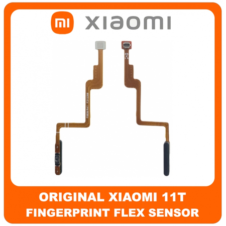 Γνήσιο Original Xiaomi 11T (21081111RG) Fingerprint Flex Sensor Καλωδιοταινία Αισθητήρας Δακτυλικού Αποτυπώματος Black Μαύρο (Service Pack By Xiaomi)