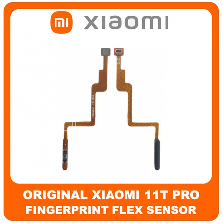 Γνήσιο Original Xiaomi 11T Pro (2107113SG, 2107113SI) Fingerprint Flex Sensor Καλωδιοταινία Αισθητήρας Δακτυλικού Αποτυπώματος Black Μαύρο (Service Pack By Xiaomi)