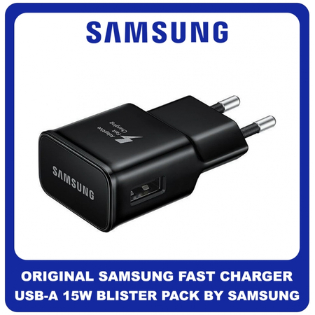 Γνήσια Original Samsung Travel Fast Charger 5V 2A USB-A 15W Φορτιστής Ταξιδιού EP-TA20EBE Black Μαύρο Blister (Blister Pack by Samsung)