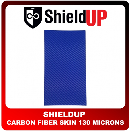 New ShieldUp 1pc Carbon Fiber Skin Ειδική Μεμβράνη Νανοτεχνολογίας 130 Microns Carbon Blue Μπλε (Με Αγορά Μηχανήματος Ή Χρησιδάνειο) Τιμή Τεμαχίου