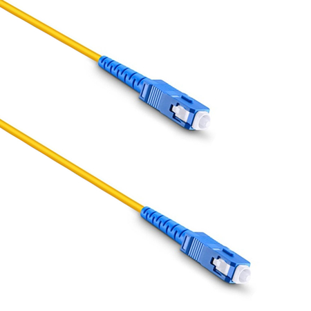 Fiber Patch Cable Detech, sc-sc, Upc, Singlemode, Simplex, 3.0m, Yellow - 18324