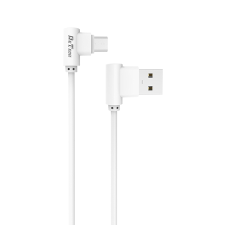 Kαλώδιο Δεδομένων Detech de-21m, Micro Usb, 1.0m, Λευκό - 14129