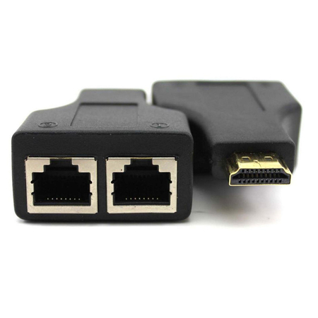Extender Hdmi Μέσω lan cat-5e/6, Oem, Μαύρο - 17165