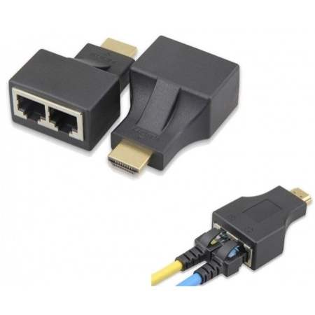 Extender Hdmi Μέσω lan cat-5e/6, Oem, Μαύρο - 17165