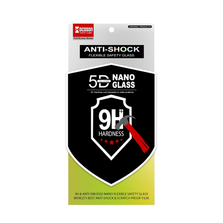 Tempered Glass Mocoson Nano Flexible, Full 5d, για το Huawei Mate 20 Pro, 0.3mm, Μαυρο - 52544