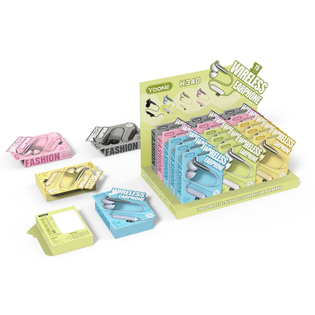 Bluetooth Earphones Yookie K340, Different Colors - 20472