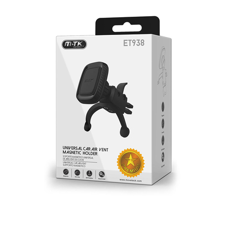 Μαγνήτης Βάση Στήριξης για Smartphone Moveteck Et938, Universal, Μαυρο - 17380