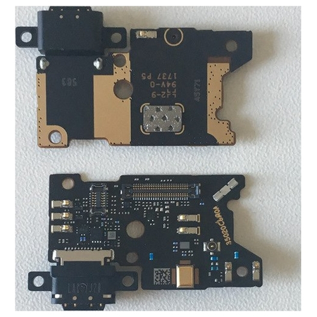 HQ OEM Xiaomi Mi Note 3 Καλωδιοταινία Φόρτισης SUB Type-C Plug Charging Board (Charging Dock Flex) + Mic Μικρόφωνο