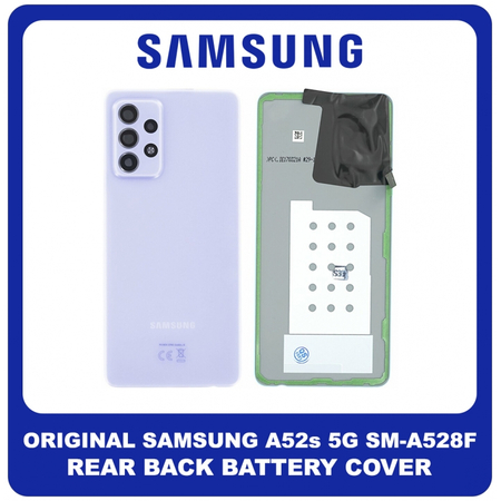 Γνήσια Original Samsung Galaxy A52s 5G (SM-A528B, SM-A528B/DS) Rear Battery Cover Πίσω Καπάκι Μπαταρίας Violet Βιολετή GH82-26858C (Service Pack By Samsung)