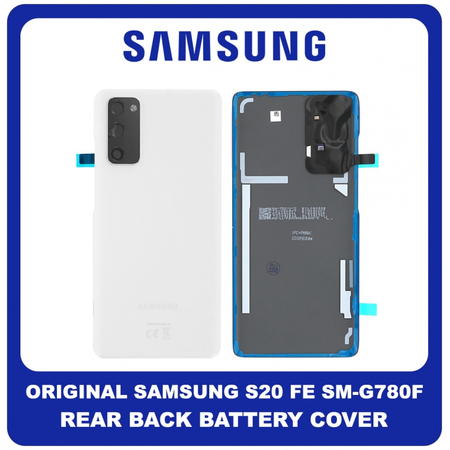 Γνήσια Original Samsung Galaxy S20 FE 4G (SM-G780F, SM-G780F/DSM) Rear Battery Cover Πίσω Καπάκι Μπαταρίας Cloud White Άσπρο GH82-24263B (Service Pack By Samsung)