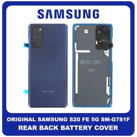 Γνήσια Original Samsung Galaxy S20 FE 5G (SM-G781B, SM-G781B/DS) Rear Battery Cover Πίσω Καπάκι Μπαταρίας Cloud Navy Μπλε GH82-24223A (Service Pack By Samsung)