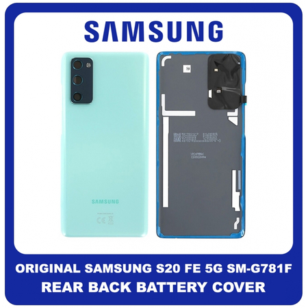 Γνήσια Original Samsung Galaxy S20 FE 5G (SM-G781B, SM-G781B/DS) Rear Battery Cover Πίσω Καπάκι Μπαταρίας Cloud Mint Πράσινο GH82-24223D (Service Pack By Samsung)