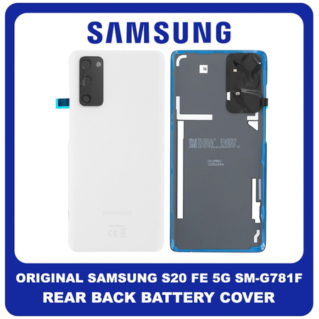 Γνήσια Original Samsung Galaxy S20 FE 5G (SM-G781B, SM-G781B/DS) Rear Battery Cover Πίσω Καπάκι Μπαταρίας Cloud White Άσπρο GH82-24223B (Service Pack By Samsung)