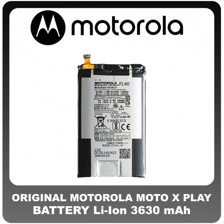 Γνήσια Original Motorola Moto X Play, MotoX Play (XT1562, XT1563, XT1564) Battery Μπαταρία Li-Ion 3630 mAh FL40 (Service Pack By Motorola)