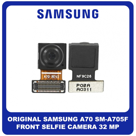 Γνήσια Original Samsung Galaxy A70 (SM-A705F, SM-A705FN) Front Selfie Camera Μπροστινή Κάμερα 32 MP, f/2.0, 26mm (wide), 1/2.8", 0.8µm GH96-12528A (Service Pack By Samsung)