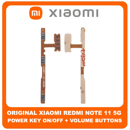 Γνήσια Original Xiaomi Redmi Note 11 5G, Redmi Note11 5G (2201117TG, 2201117TI) Power Key Flex Cable On/Off + Volume Key Buttons Καλωδιοταινία Πλήκτρων Εκκίνησης + Έντασης Ήχου (Service Pack By Xiaomi)