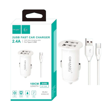 Φορτιστής Αυτοκινήτου - Type c - qh-Nr09-bc - Fast Charger - 212400