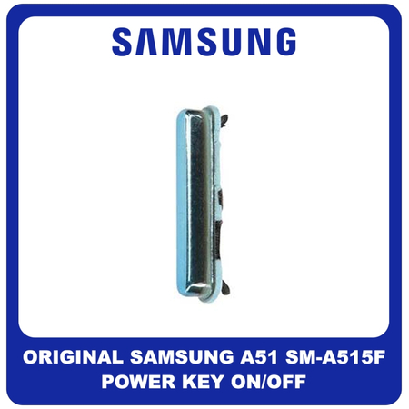 Γνήσια Original Samsung Galaxy A51, Galaxy A 51 (SM-A515F, SM-A515F/DSN, SM-A515F/DS) Power Key On/Off Πλήκτρo Εκκίνησης Prism Crush​ Blue Μπλε GH98-45034C (Service Pack By Samsung)