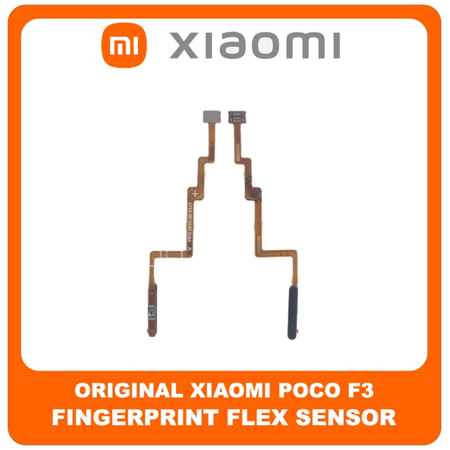 Γνήσια Original Xiaomi Poco F3, Poco F3 (M2012K11AG) Fingerprint Flex Sensor Αισθητήρας Δακτυλικού Αποτυπώματος Night Black Μαύρο (Service Pack By Xiaomi)